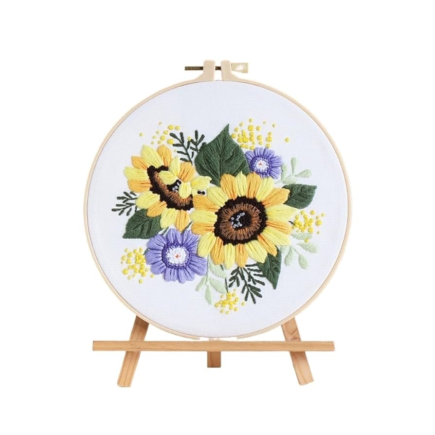 Amazon | ヨーロッパひまわり刺繍 DIY 絵画フル針仕事クロス